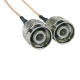 Un par de TNC macho para montaje de cable SMA Male