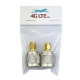 A pair of RP TNC Male to N Female Adaptor