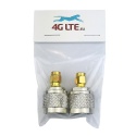 A pair of Coaxial Adapter N Type Male to RP-SMA Male