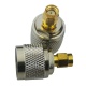 A pair of RP TNC Male to N Female Adaptor