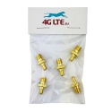 A SET of 3 x SMA Female to TS-9 Male connector