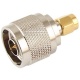 N-Type Male Plug to SMA Male Plug Straight RF Coaxial Adapter Connector