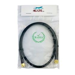 Cable Assembly RP-SMA Male to RP-SMA Male 0.5M
