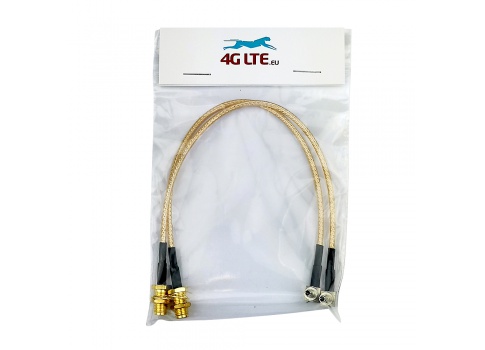 A Pair of Cable Assembly SMA F to CRC-9M R/A
