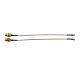 A pair of Cable Assembly N Bulkhead Female to SMA Male