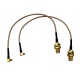 Ein paar Kabel, Bulkhead-Montage N-Buchse auf SMA-Stecker