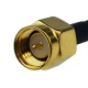 Montaje del cable Bnc la cabeza la cabeza incluso U.FL