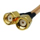 A Pair of Cable Assembly RP-SMA-M-MMCX-R/A-M 25cm
