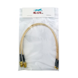 A Pair of Cable Assembly RP-SMAF-MMCX-R/A-M 25cm