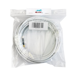 6m RP- SMA male to RP-SMA female RG58 - white