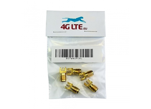 Pack of 5 x SMA Female Board Mount RF Connector