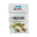 SET of 5 x SMA Female Board Mount RF Connector