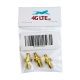 Un SET di 3 x Adattatore SMA F/MCX connettore di RF