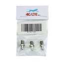 Eine Reihe von 3 x SMA-Buchse, TS-9-Stecker Adapter