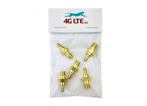A SET of 5 x SMA Female to CRC-9 Male connector