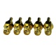 Un sistema de 3 x SMA hembra a conector macho de TS-9, adaptador