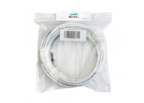 6m RP - SMA Stecker auf RP-SMA-Buchse RG58 - weiß