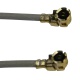 2xCable Assemblée de l'U. FL BNC de Cloison Femelle