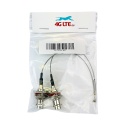 A pair of Cable Assembly U.FL to BNC Bulkhead F