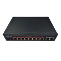 Switch 10 Ports 8+2 PoE Gigabit Model: POE0802BL