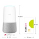 Huawei AI Cube, 3 in 1 - Alexa enabled, Smart Speaker and High Speed 4G router, Unlocked- White/Grey fabric