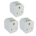 WiFi Nation Smart Power Plug fitted with removable 13A fuse - 3 Pack