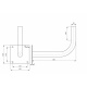 Support mural 38mm L350 01.002 OEM