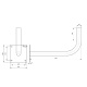 Soporte de Montaje en pared 38mm L450 01.003 OEM