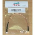 Cable conjunto ángulo recto MCX macho a FME hembra