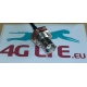 Cable montaje tabique hermético RP TNC hembra a ángulo recto MMCX macho