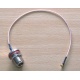 Cable Assembly N Bulkhead weiblich zu rechter Winkel-MMCX-Stecker