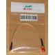 Cable coaxial RG178, RP SMA hembra a ángulo recto MCX Hombre, 15 cm