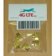 Pack of 5 x MCX R/A female for PCB