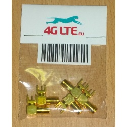Paquete de 5 x RF conector SMA R / hembra para PCB-2
