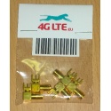 Paquete de 5 x RF conector SMA R / hembra para PCB-2