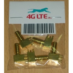 5xRF-Anschluss SMA R / A weiblich für PCB-19