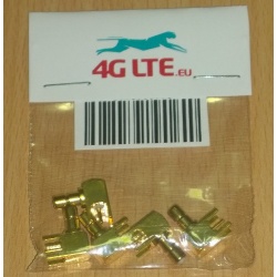 Paquete de 5 x R SMB / A macho para PCB
