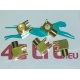 5xRF conector MCX la madre doblada