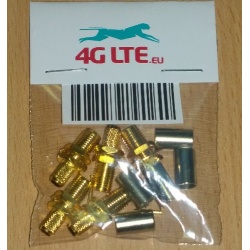 A SET of 5 x RF connector RP-SMA female adapter