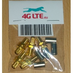 Un conjunto de 5 x RF conector RP-SMA hembra adaptador