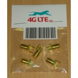 Packung mit 5 x SMA Buchse gerade Leiterplattenmontage