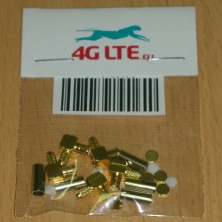 SET of 5 x RF connector MCX_male_ra_cable