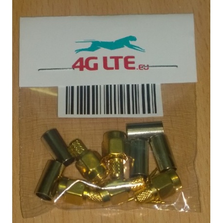Un conjunto de 5 x RF conector SMA macho cable
