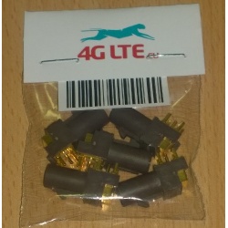 Un conjunto de 5 x RF conector FAKRA-F-PCB - negro