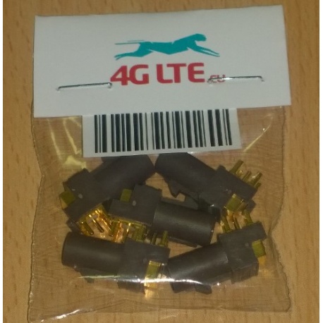 Un conjunto de 5 x RF conector FAKRA-F-PCB - negro