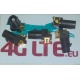 Un conjunto de 5 x RF conector FAKRA-F-PCB - negro