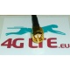 4G LTE Yagi antena 16 dBi, varón de SMA conector