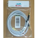 1m - SMA maschio a SMA femmina RG58 - bianco