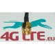 Mini 4G LTE etiqueta antena SMA extremo