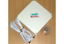 4G LTE dual, square shape Antenna 7dBi with 2 x CRC-9 (TS-5) end